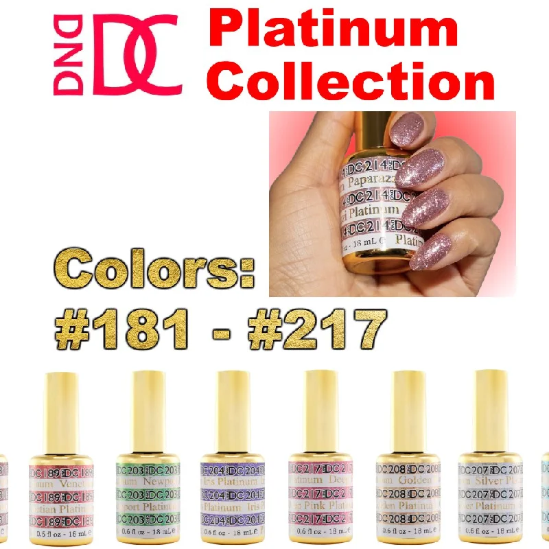 nail polish river rapids-DND DC (181-217) Gel Polish "Platinum Collection"