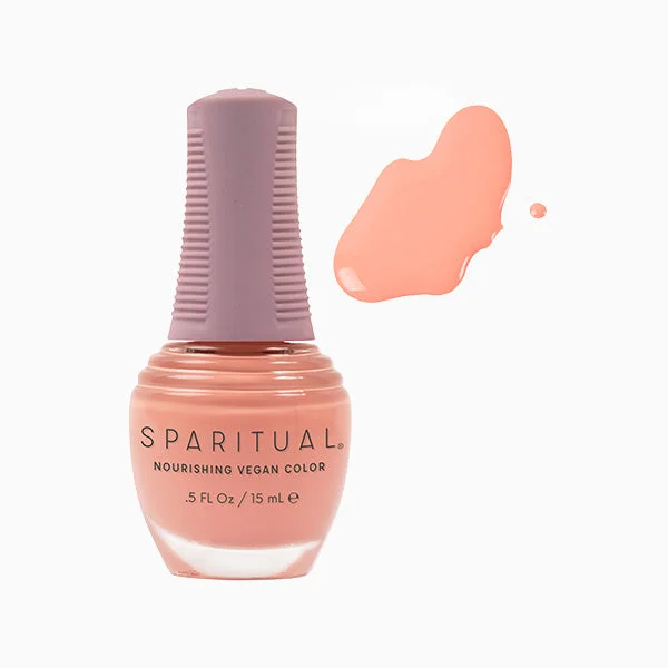 nail polish plank gutter-SpaRitual Nourishing Lacquer Polish - Sweetness - Neutral Peach Creme - 15ML