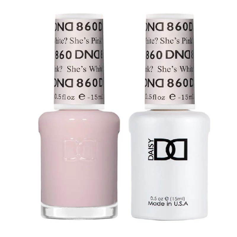 nail polish lightning pigment-Duo Gel - 860 She's White? She's Pink?