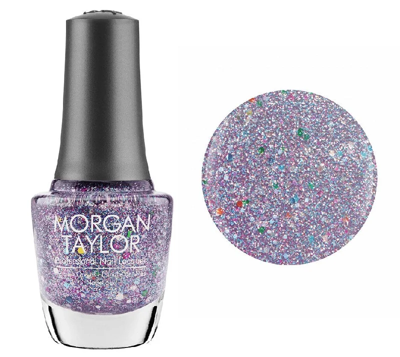 nail polish rain frost-Morgan Taylor Lacquer Nail Polish - Bedazzle Me - Glitter Overlay