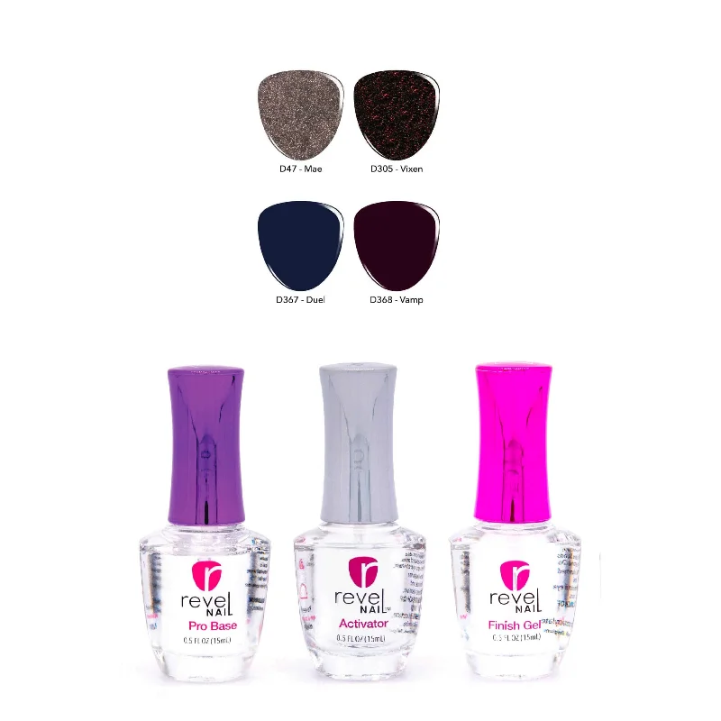 nail repair for nail repair care tricks-Stroke of Midnight | Four Color Starter Kit