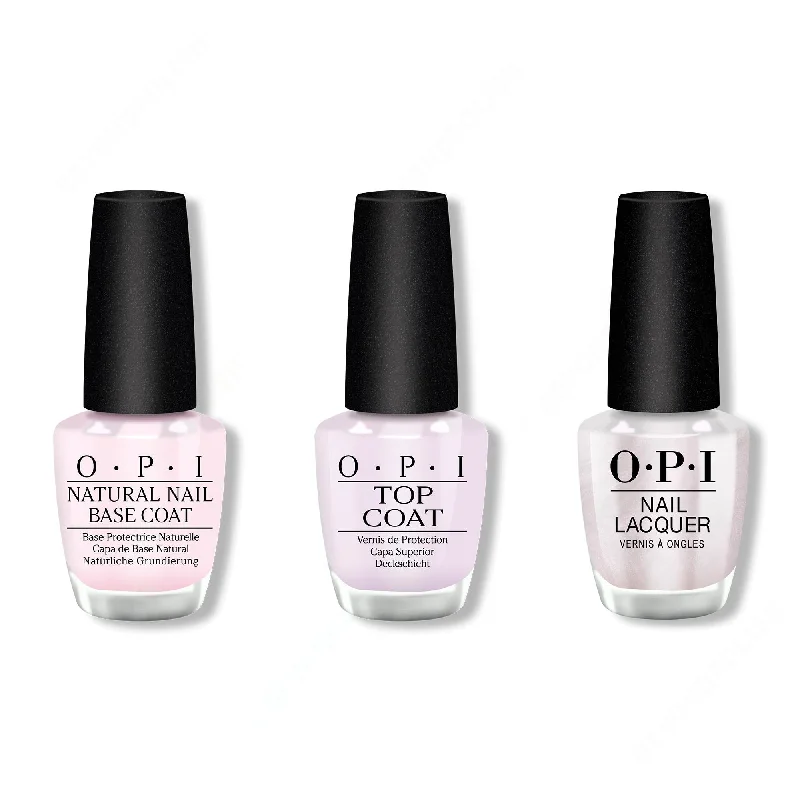 nail polish tub rinse-OPI - Nail Lacquer Combo - Base, Top & Gemini And I