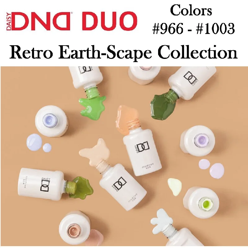 nail polish foam creek-DND (966-1003) Gel Polish & Nail Lacquer Duos "Retro Earth-Scape Collection"