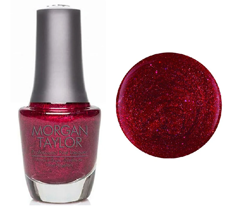 nail polish yard bark-Morgan Taylor Lacquer Nail Polish - All Tied Up”¦ With A Bow Red Glitter With Silver Holographic - 15ML