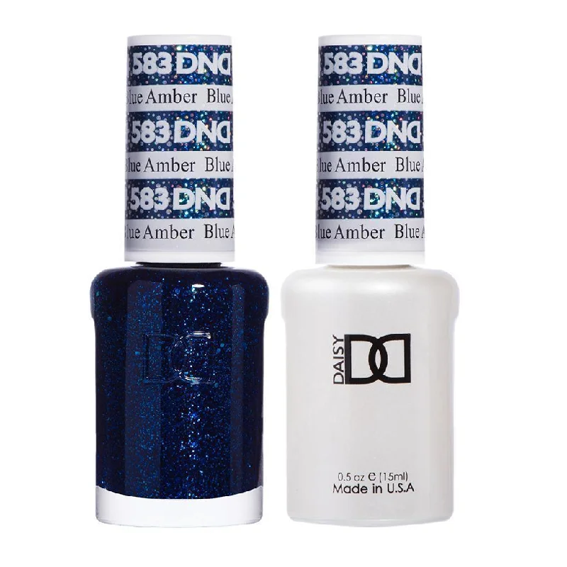 nail polish soap broom-DND Gel Nail Polish Duo - 583 Blue Amber