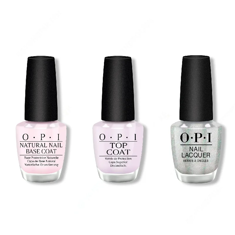 nail polish sponge brush-OPI - Nail Lacquer Combo - Base, Top & I Cancer-tainly Shine