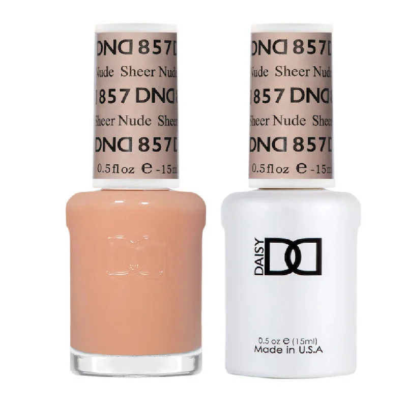 nail polish rainbow wash-Duo Gel - 857 Sheer Nude