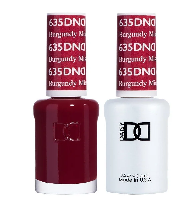 nail polish plan arch-DND Gel Nail Polish Duo - 635 Burgundy Mist