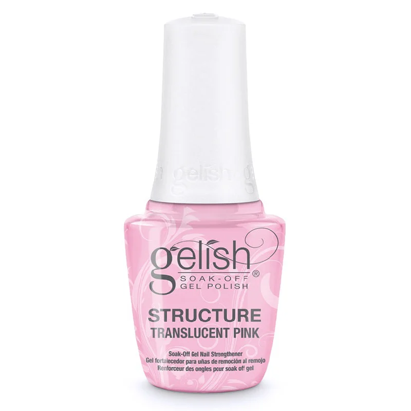 nail polish chisel saw-Gelish Structure Gel Soak Off Transculent Pink (Brush-on Formula) 15ml