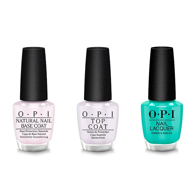 nail polish meadow lagoon-OPI - Nail Lacquer Combo - Base, Top & I'm Yacht Leaving