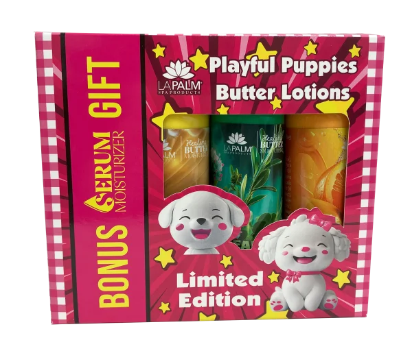 nail repair for nail repair thickness tips-PLAYFUL PUPPIES - LAPALM HEALING BUTTER HOLIDAY SET-4 PCS/BOX