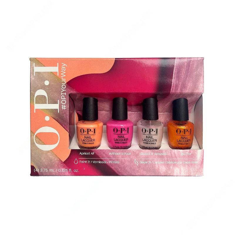 nail polish pump faucet-OPI - Nail Lacquer - Your Way 4pc Mini Pack