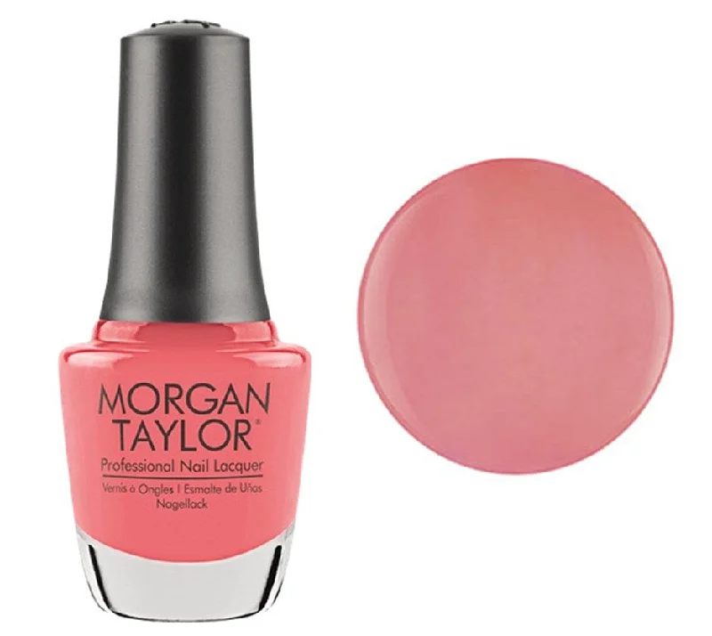 nail polish lawn root-Morgan Taylor Lacquer Nail Polish - Manga-Round With Me - Coral Pink Neon Creme - 15ML