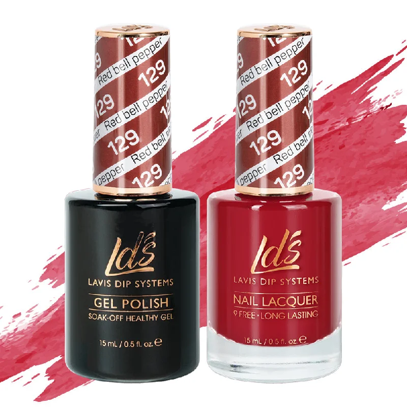 nail polish girder rooftop-LDS Gel Nail Polish Duo - 129 Red Bell Pepper