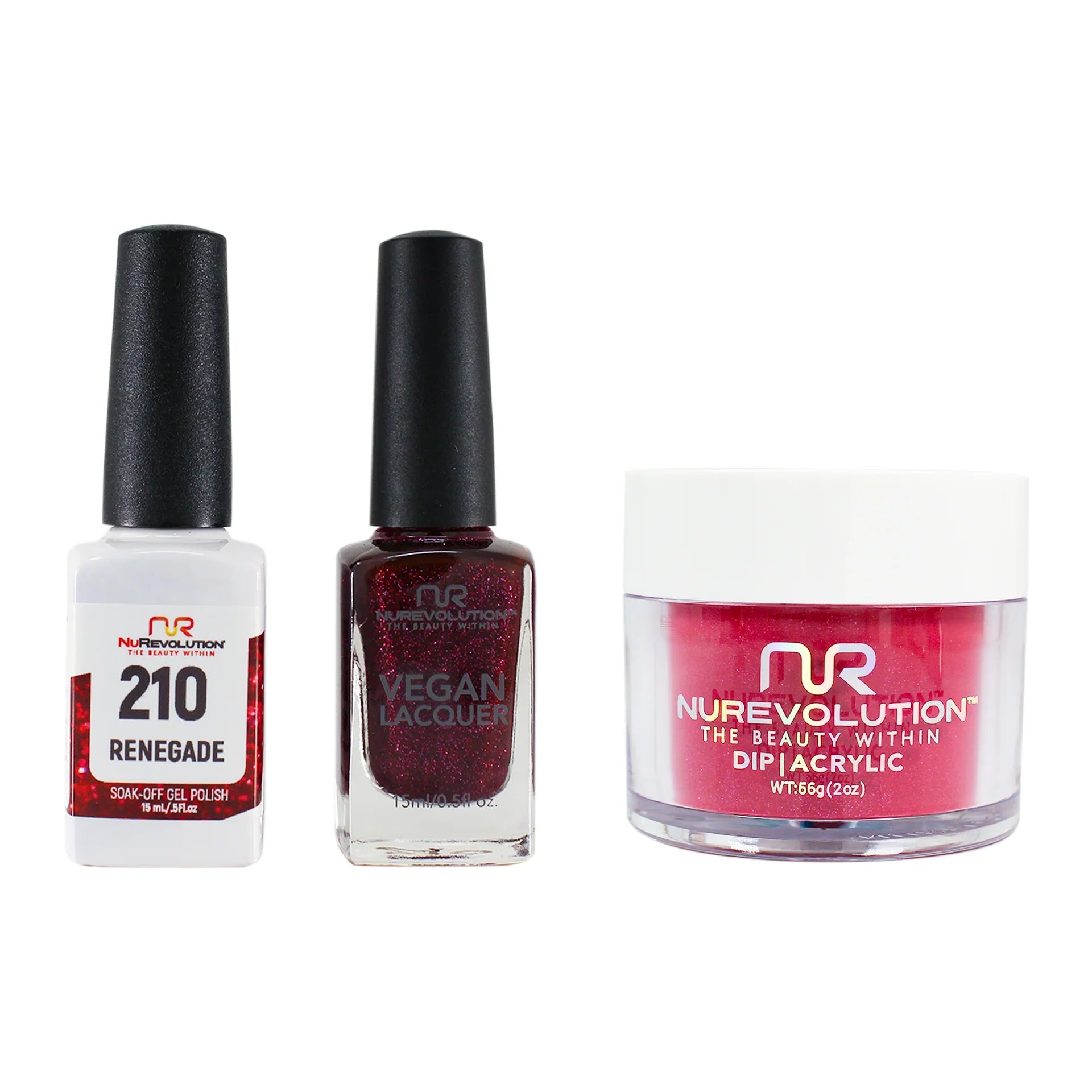 nail polish dungeon mantel-NuRevolution Trio set 210 Renegade