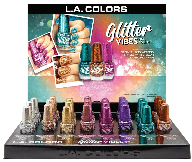 nail polish gale hue-Glitter Vibes Polish Set/Display #CLAC456 (24PC)