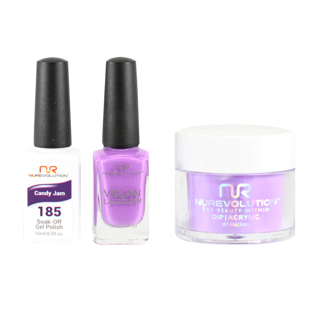 nail polish trail chest-NuRevolution Trio set 185 Candy Jam