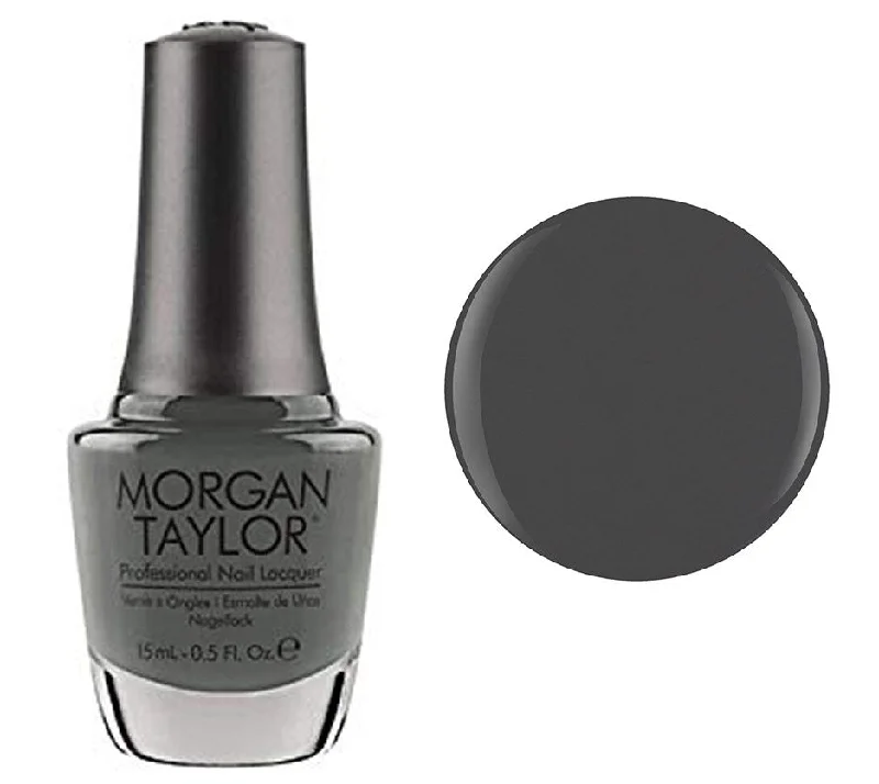 nail polish sleet storm-Morgan Taylor Lacquer Nail Polish - Fashion Week Chic - Slate Gray Creme - 15ML