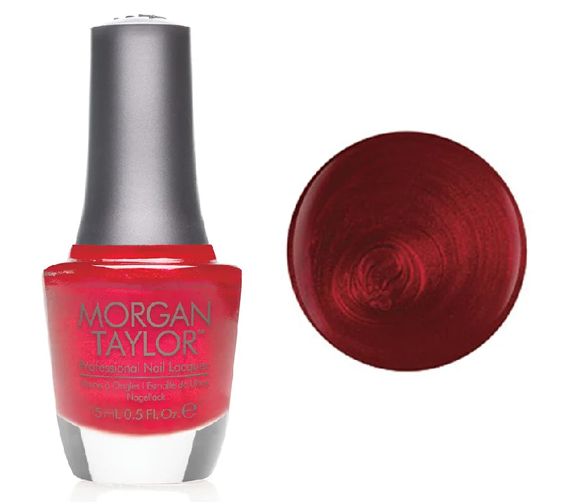 nail polish log shingle-Morgan Taylor Lacquer Nail Polish - Wonder Woman - Red Pearl - 15ML