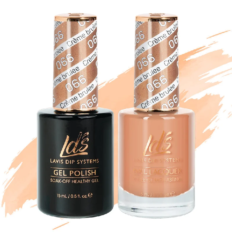 nail polish ice cloud-LDS Gel Nail Polish Duo - 066 Crème Brulee