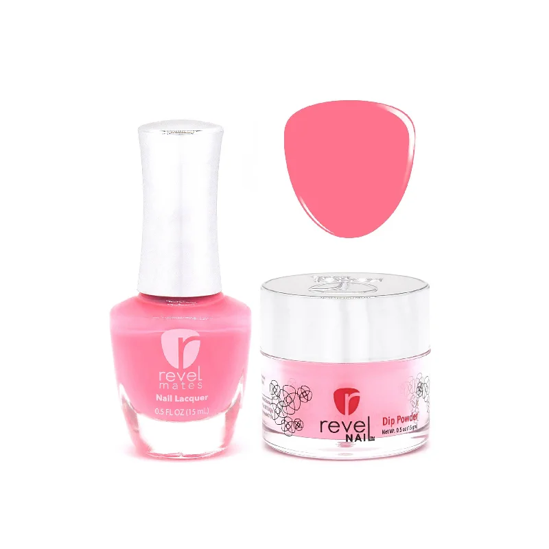 nail repair for nail repair beauty innovations-D326 Hottie Pink Crème Nail Polish + Dip Powder Set