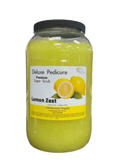 nail repair for nail repair trends-Deluxe Pedicure Sugar Scrub - Lemon Zest - | 1 Gallon | 5 Gallons |