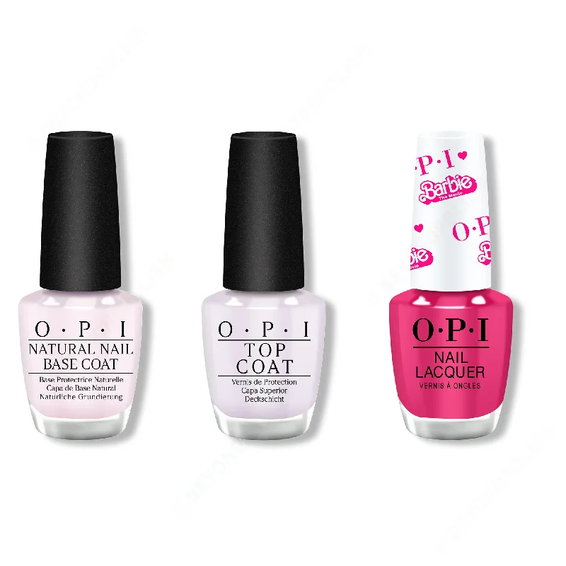 nail polish estate vintage-OPI - Nail Lacquer Combo - Base, Top & Hi Barbie!