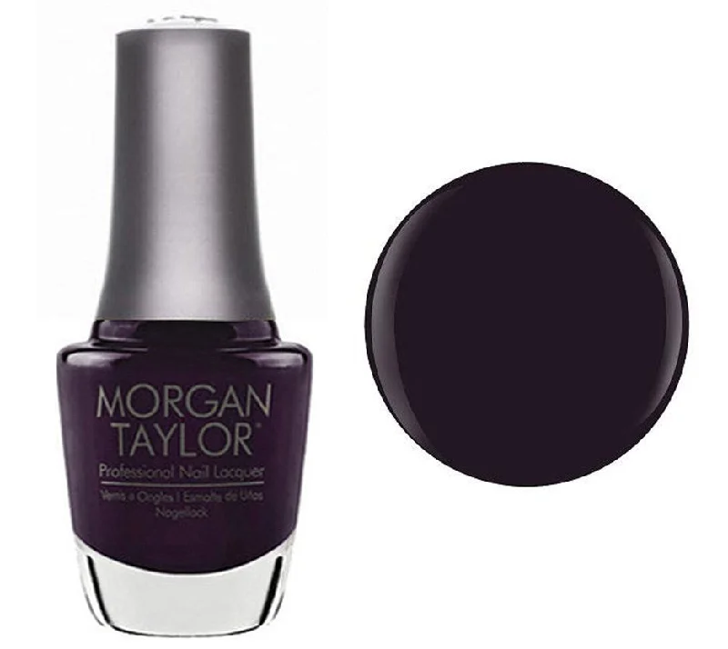 nail polish hail gale-Morgan Taylor Lacquer Nail Polish - Diva Deep Purple With Subtle Frost - 15ML