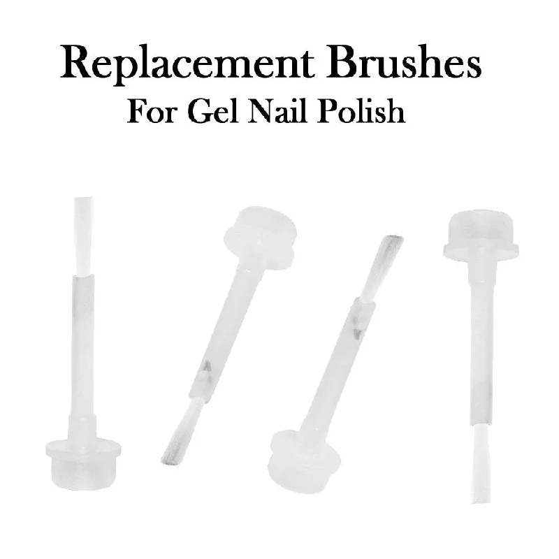 nail polish tub rinse-Replacement Brushes for Gel Nail Polish - 4 Pieces