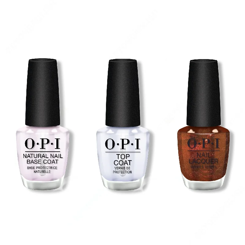 nail polish cork pear-OPI - Nail Lacquer Combo - Base, Top & Bring out the Big Gems