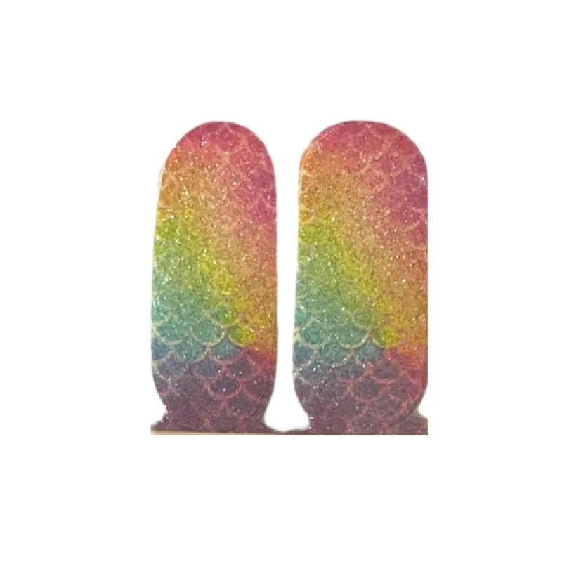 nail repair for nail repair wellness enhancements-Rainbow mermaid (accents)