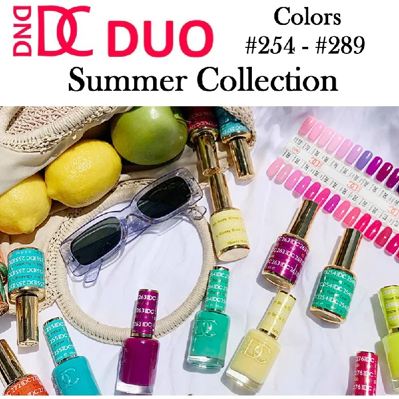 nail polish fountain pond-DND DC (254 - 289) Gel Polish & Nail Lacquer Duos "Summer Collection"