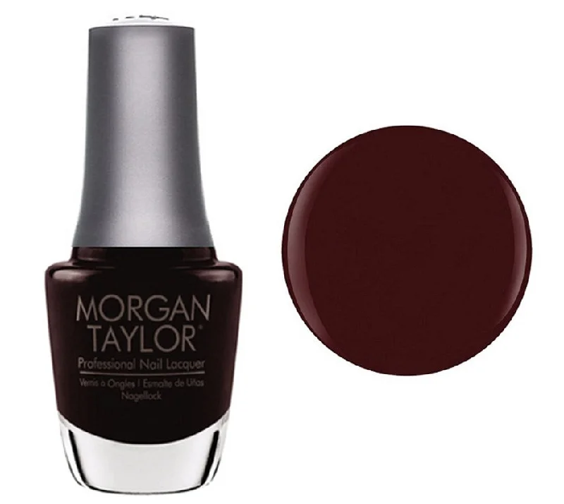 nail polish gutter flame-Morgan Taylor Lacquer Nail Polish - Black Cherry Berry - Burgundy Red Creme - 15ML