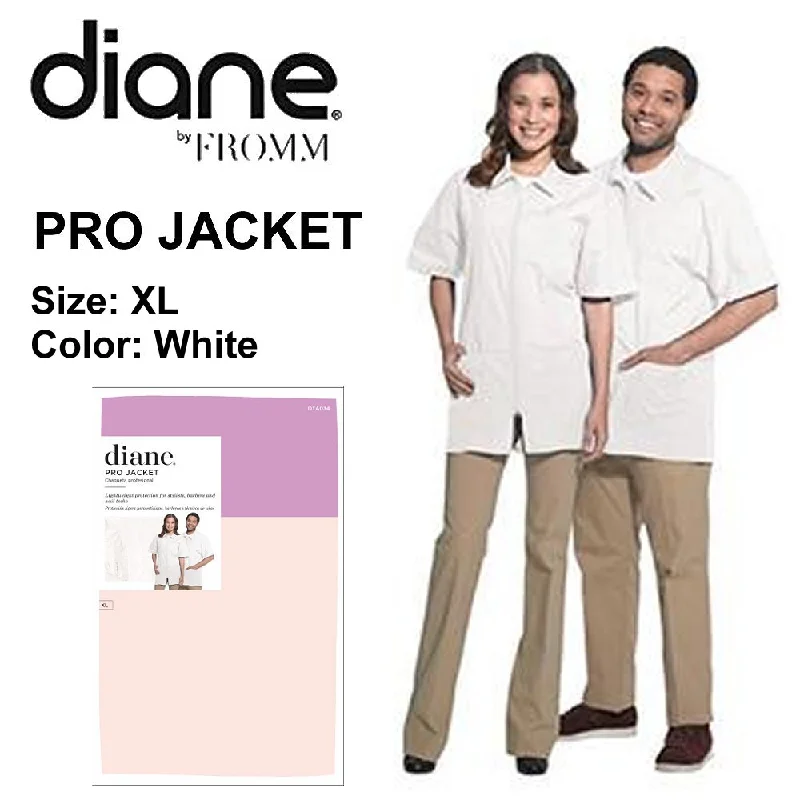 nail repair for nail repair shine tricks-Diane Pro Jacket, XL White (DTA034)