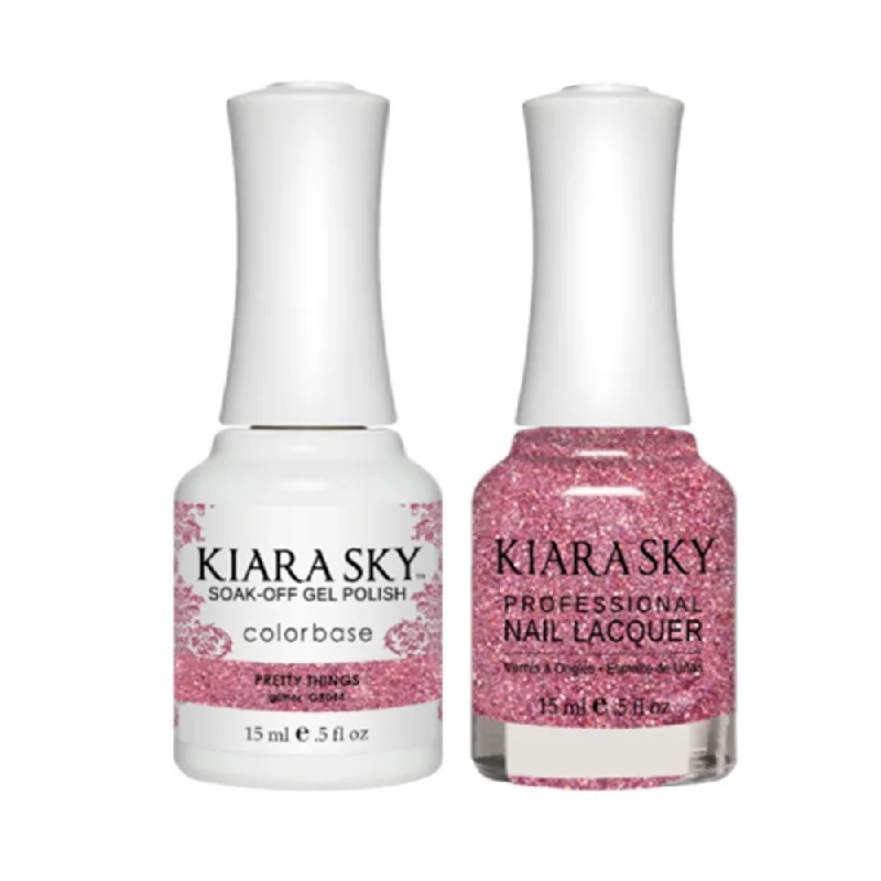 nail polish outline scaffold-Kiara Sky Gel Nail Polish Duo - All-In-One - 5044 PRETTY THINGS