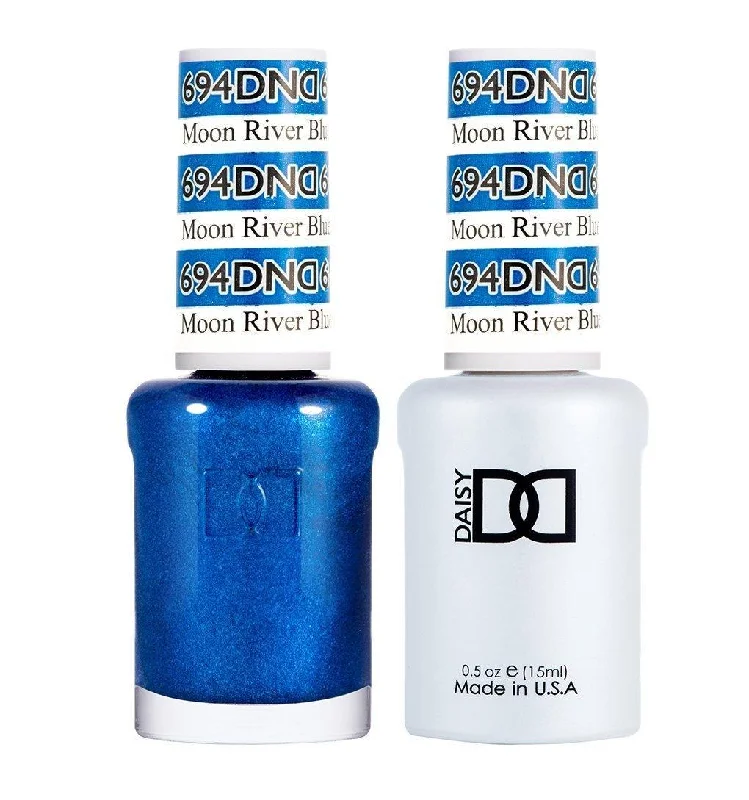 nail polish polish nail-DND Gel Nail Polish Duo - 694 Moon River Blue