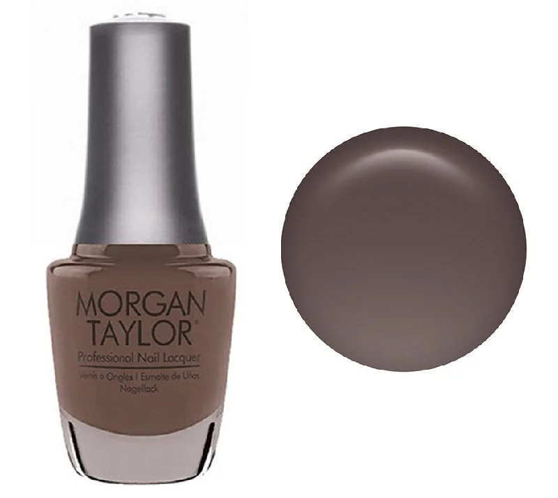 nail polish dawn rain-Morgan Taylor Lacquer Nail Polish - Want To Cuddle? - Light Brown Creme - 15ML