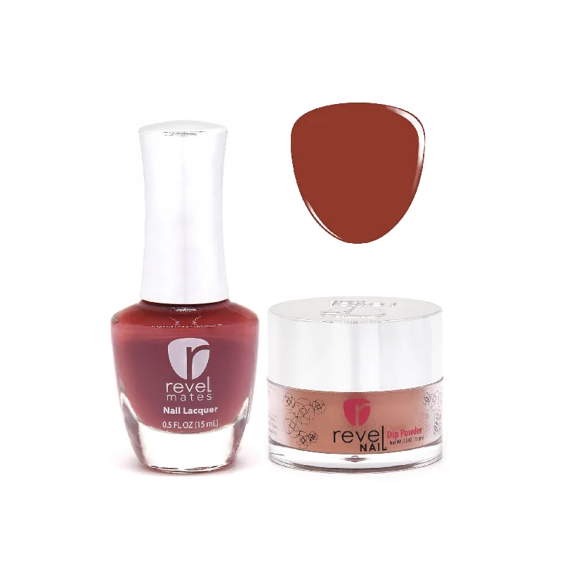 nail repair with immortelle oil-D327 Sash Red Crème Nail Polish + Dip Powder Set