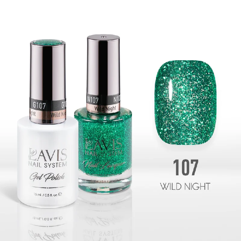 nail polish river rapids-Lavis Gel Nail Polish Duo - 107 Wild Night