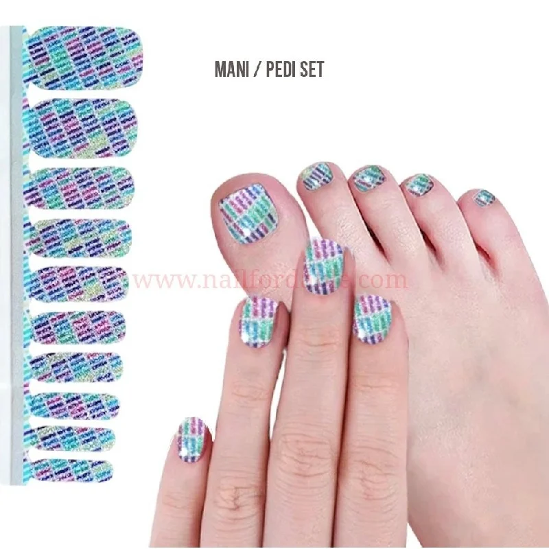 nail repair for nail repair tips-Grid Pattern