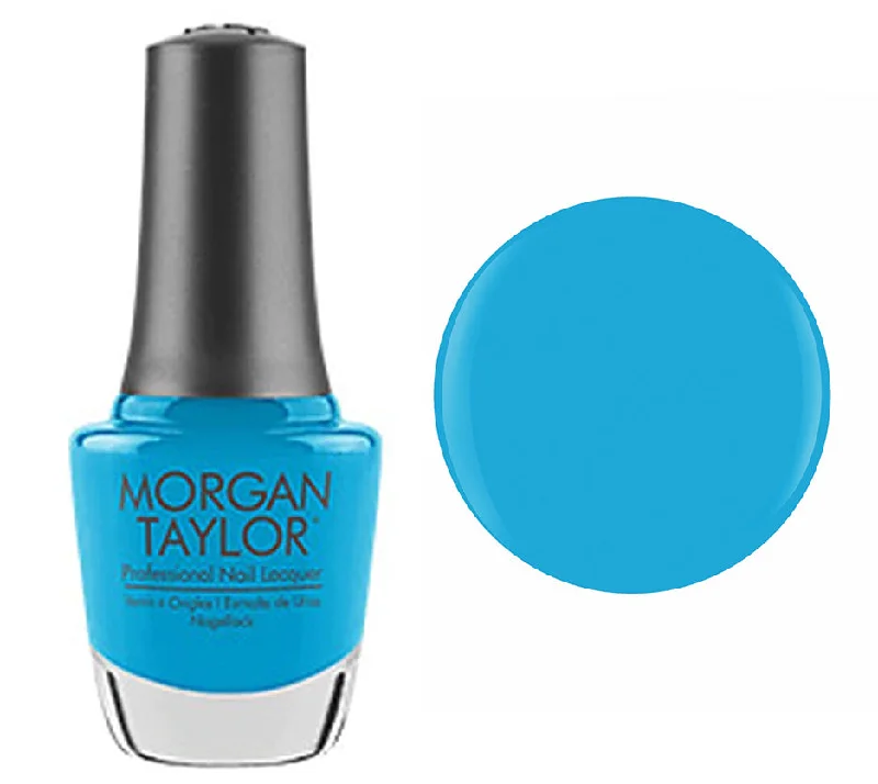 nail polish aquifer drain-Morgan Taylor Lacquer Nail Polish - No Filter Needed - Blue Neon - 15ML