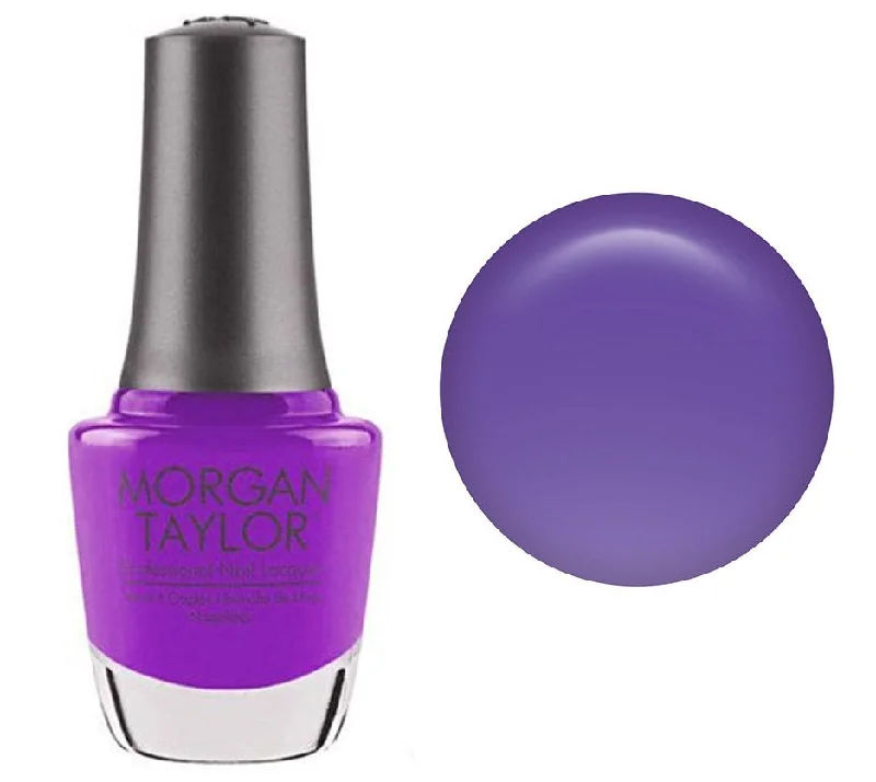 nail polish toolbox patio-Morgan Taylor Lacquer Nail Polish - You Glare, I Glow - Purple Neon Creme - 15ML