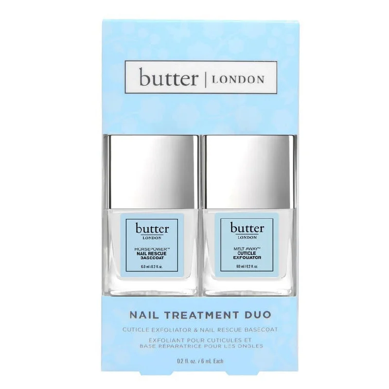 nail polish whirlpool bucket-butter LONDON - Horse Power Nail Rescue Base Coat + Melt Away Cuticle Exfoliator Mini Treatment Duo