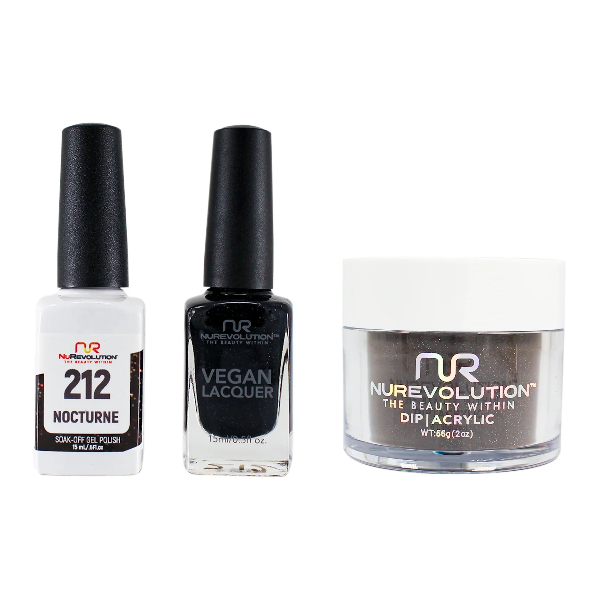 nail polish crown cushion-NuRevolution Trio set 212 Nocturne