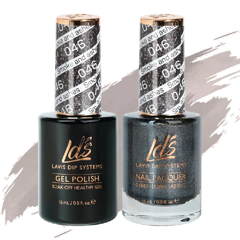 nail polish vault ledge-LDS Gel Nail Polish Duo - 046 Smoke And Ashes