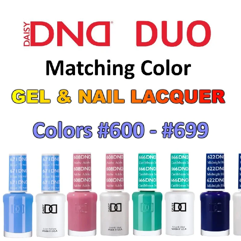 nail polish mirror spray-DND (601-699) Gel Polish & Nail Lacquer Duo