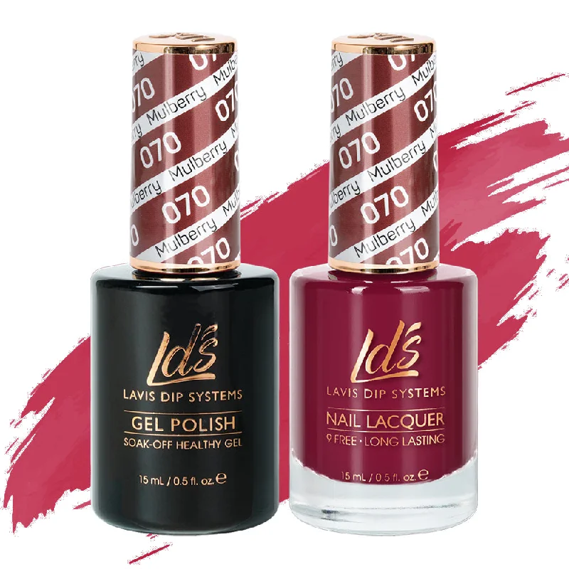 nail polish polish nail-LDS Gel Nail Polish Duo - 070 Mulberry