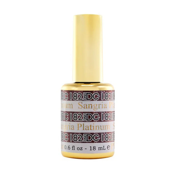 nail polish grind wrench-DND #182 DC Platinum Gel Polish (18ml) Sangria Platinum