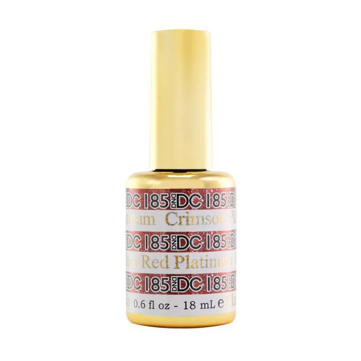 nail polish sand nut-DND #185 DC Platinum Gel Polish (18ml) Crimson Platinum