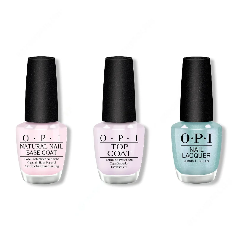 nail polish soap broom-OPI - Nail Lacquer Combo - Base, Top & Pisces The Future